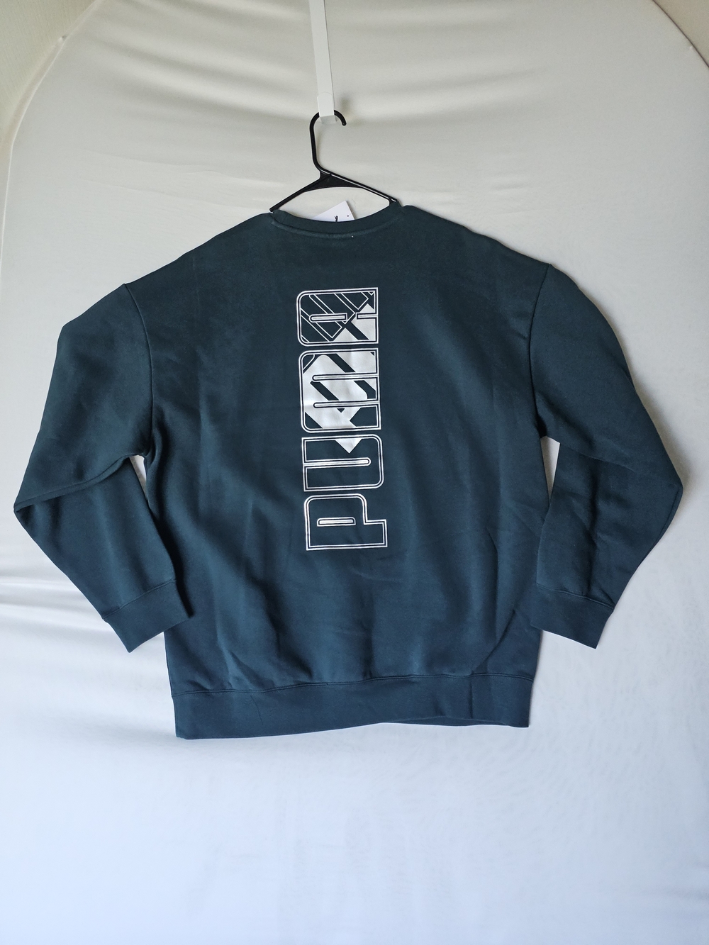 PUMA Men's RAD/CAL Metallic Crewneck Sweatshirt - Green Terrain - Size L - NWT - Picture 5 of 16